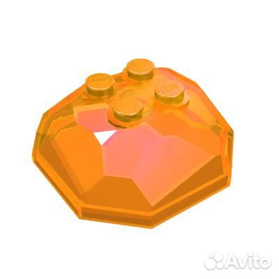 Деталь Lego 30293 Trans-Orange (Transparent)