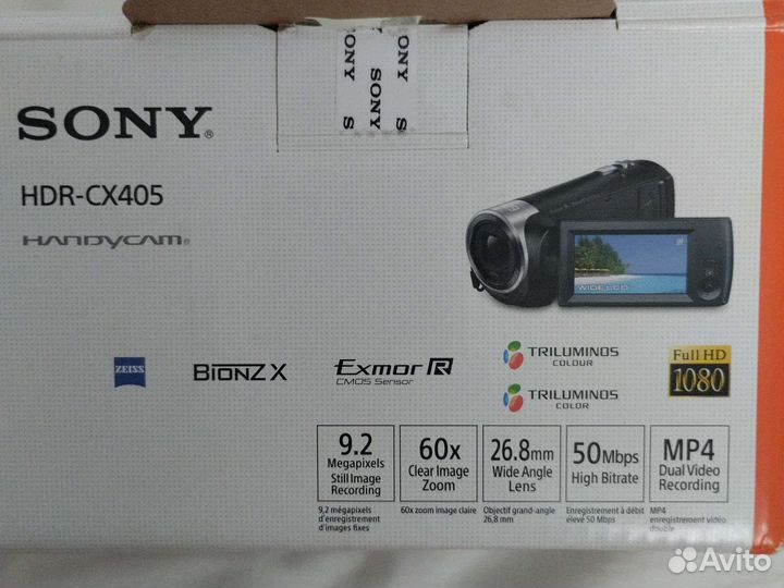 Видеокамера sony Full HD 1080HDR-CX405