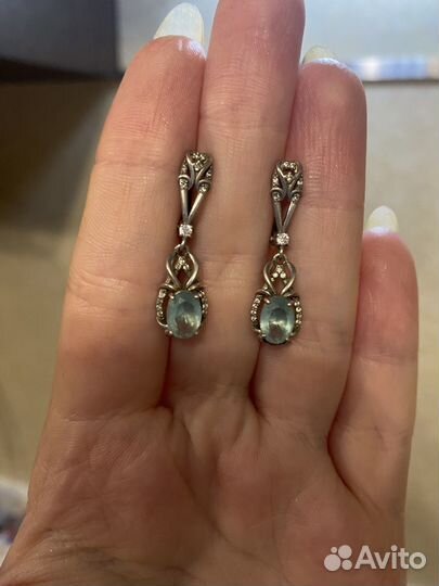 Серебрянные серьги 925 Valtera Винтаж