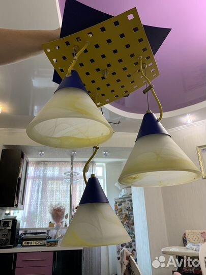 Люстра потолочная бу