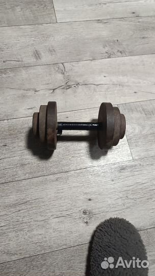 Гантель 10 кг бу