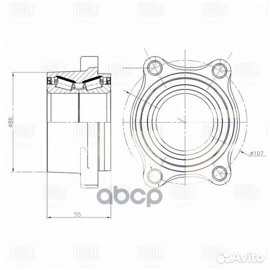 Подшипник ступ.infiniti FX35/FX45 03-08 зад. MR