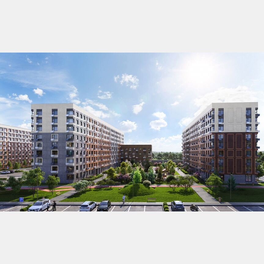 2-к. квартира, 44,6 м², 6/9 эт.