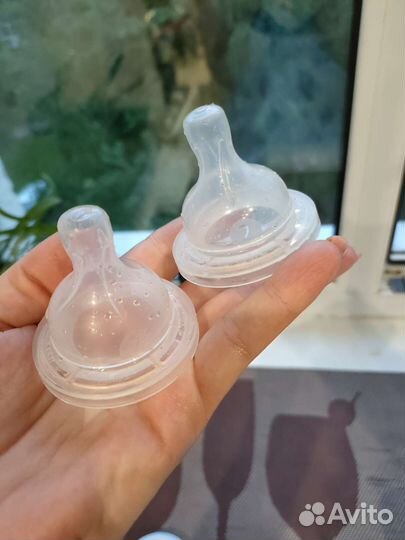 Соски бутылочные Авент 2 и переменный поток