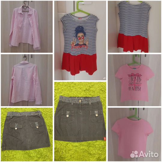 Вещи для девочки пакетом 10-11 лет