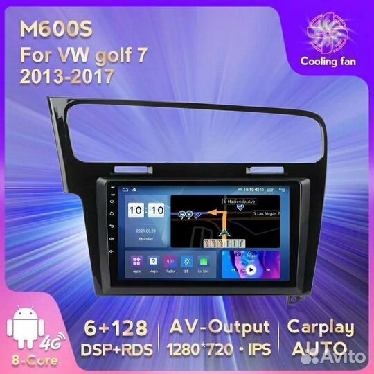 Штатная магнитола Volkswagen golf 7 2/32 8 ядер си