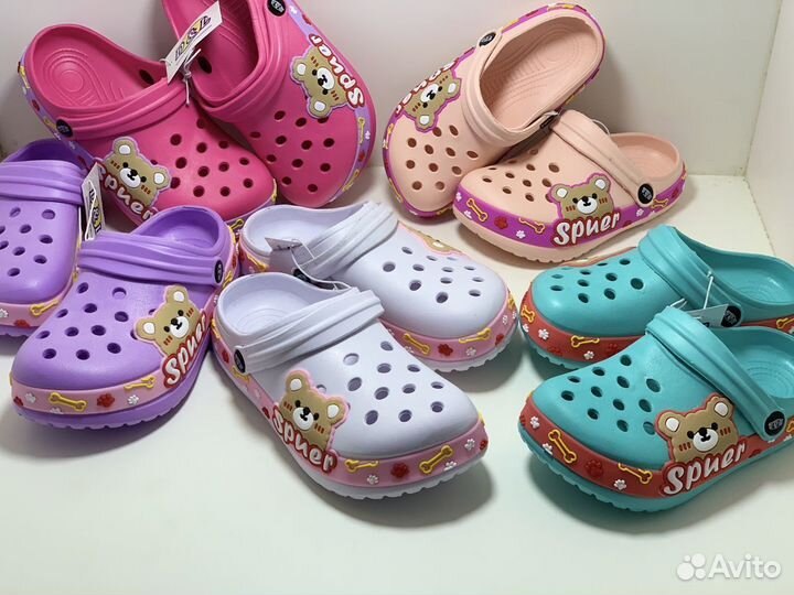 Шлепки тапки детские Crocs (с 30 по 35)