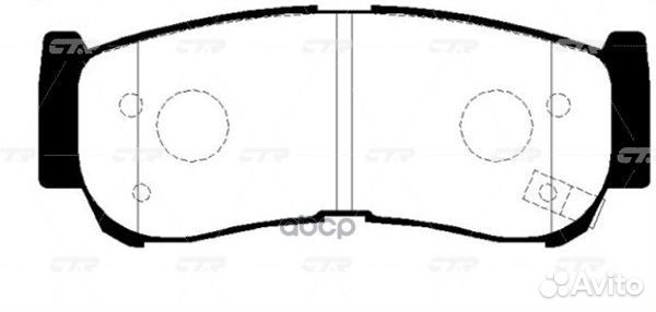 Колодки тормозные задние GK0486 CTR