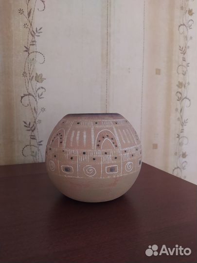 Ваза керамическая в форме шара 14 см