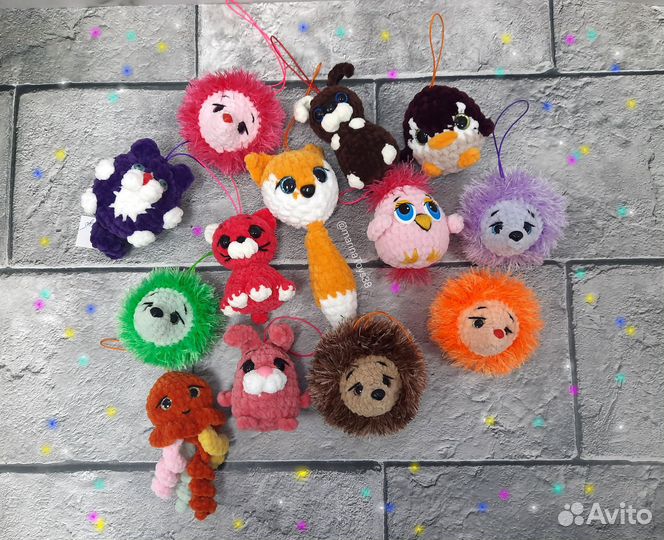 Брелок, вязаные игрушки, ручная работа