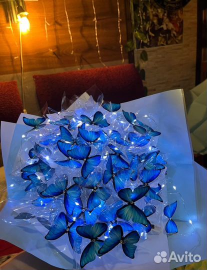 Готовый букет из бабочек