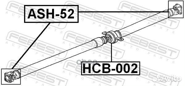 Крестовина карданной передачи ASH52 Febest