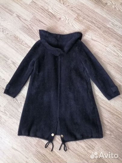 Пальто под альпака 44р, куртка из вязаной норки