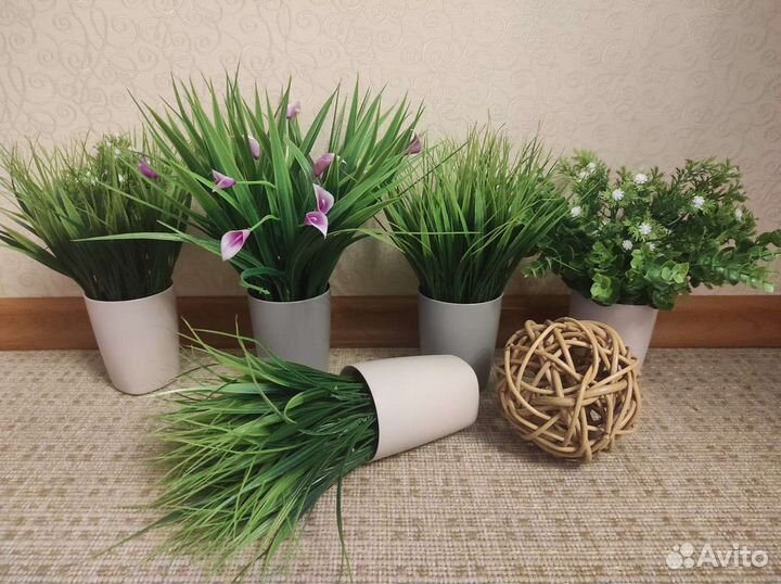 Искусственная зелень, композиции