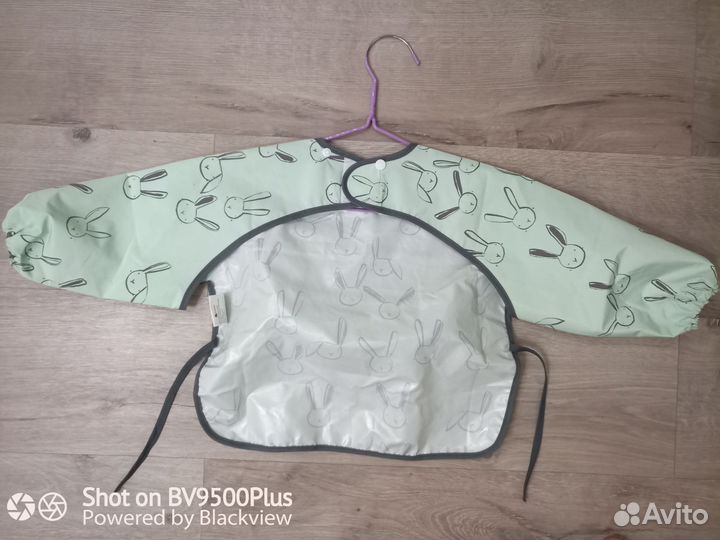 Детский фартук нагрудник слюнявчик 80-90