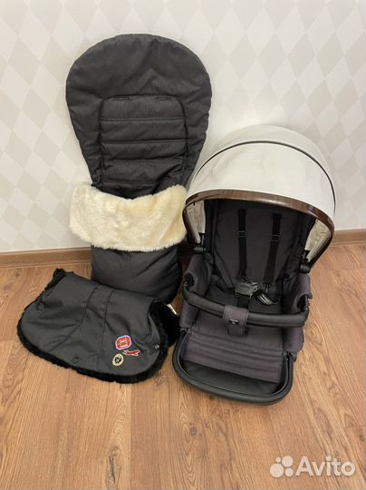 Коляска 3 в 1 Moon Nuova+аксессуары
