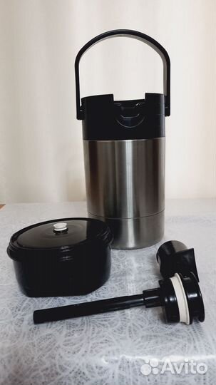 Термос с помпой на 2 л