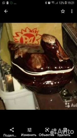 Керамическая жаровня селезень