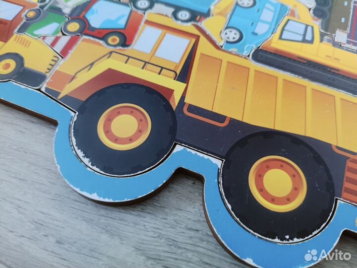 Деревянные пазлы вкладыши 4 шт