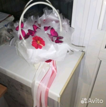 Букет из бабочек светящийся