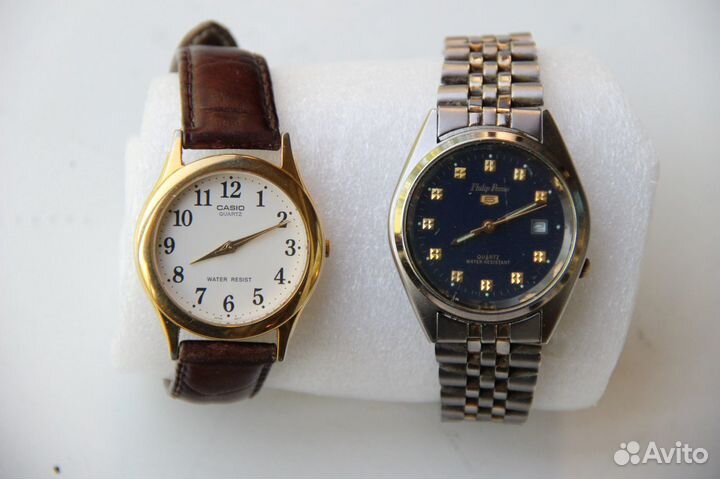 Часы Casio ремень кожа Часы Philip Persio браслет