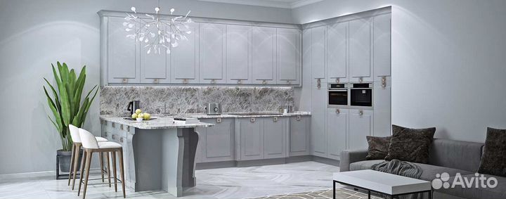 Современные кухни со столешницей