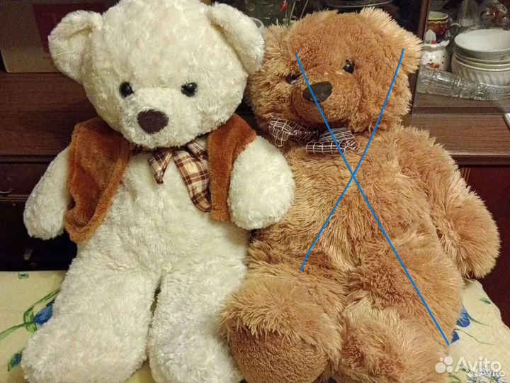 Медведь плюшевый большой