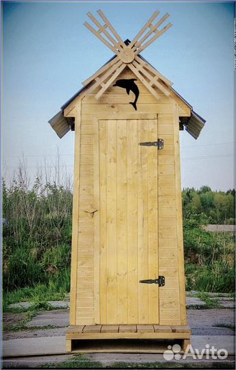 Уличный туалет с декором джй 929
