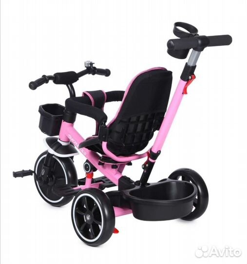 Велосипед с родительской ручкой, новый