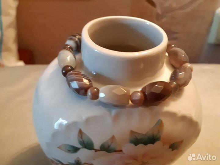 Браслет из агата Ботсвана