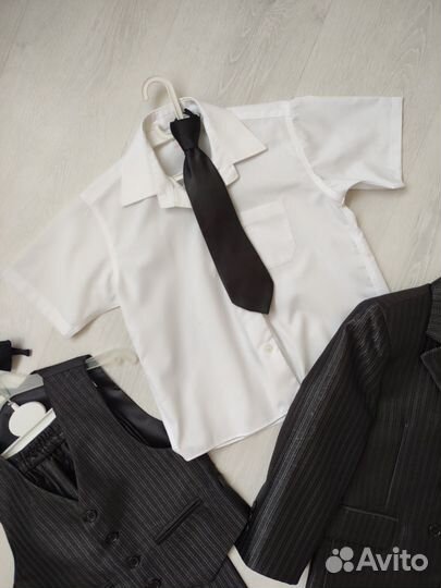 Костюм+рубашка+галстук на мальчика 116см