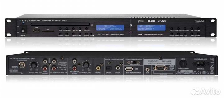 PCR3000rapartcd/MP3/USB/SD проигрыватель и тюнер