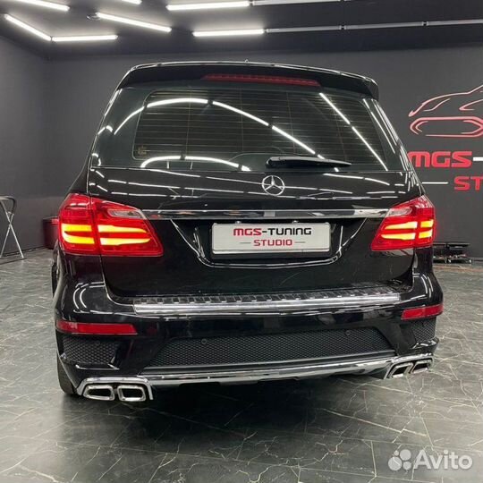 Губа + диффузор + дхо + решетка на GL-Class X166