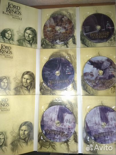 Трилогия Властелин колец на 6 DVD (лицензия)