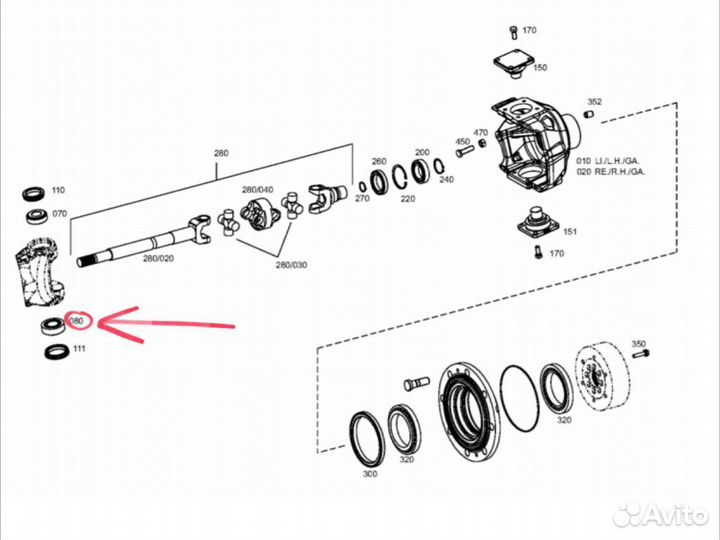 Подшипник роликовый конический ZF 0750.117.866