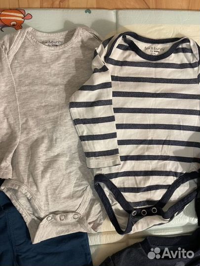 Вещи пакетом на мальчика 62-68 (0-3 мес)