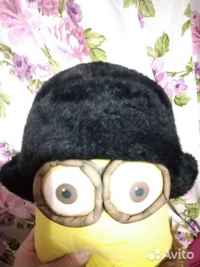 Шапка ушанка вязаная мужская