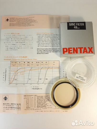 Фильтр Pentax Classic 49mm skylight Filter для K10