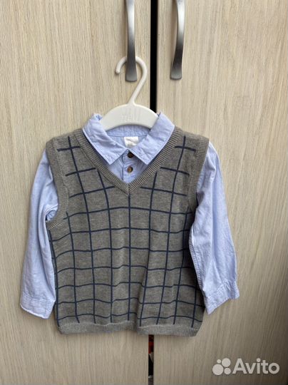 Рубашка с жилеткой H&M