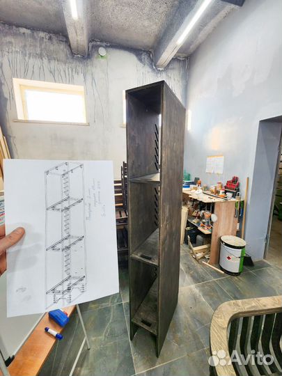 Полка стеллаж для компьютера пк