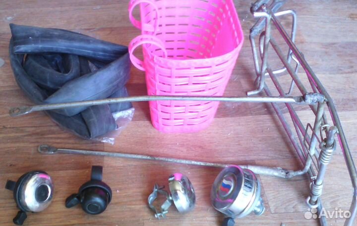 Вело запчасти инструменты багажник звонок