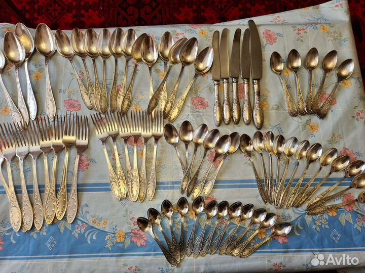 Мельхиоровые столовые приборы