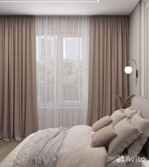 Комплект штор (2 шт) блэкаут новый