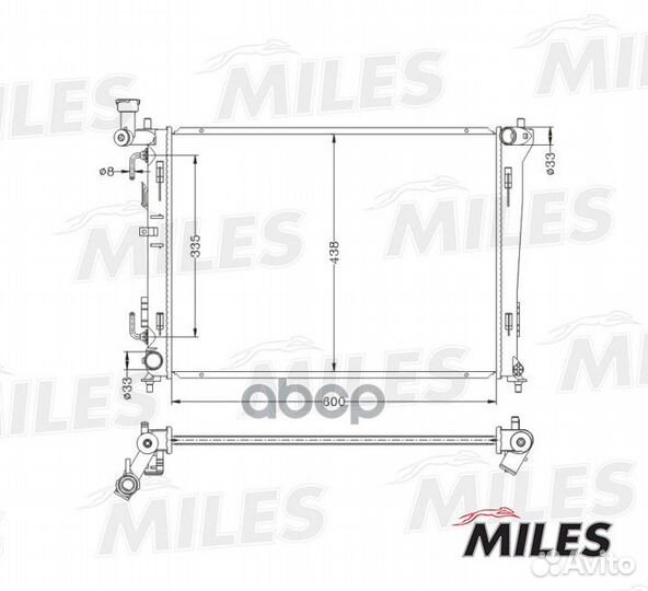 Радиатор hyundai i30 / KIA ceed / elantra 1.4-2