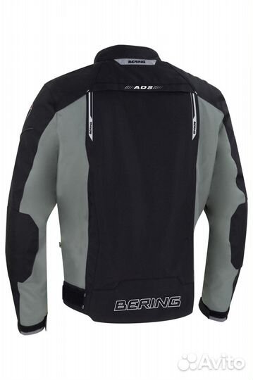 Motorradjacke Bering Shamal Schwarz-Grau grau