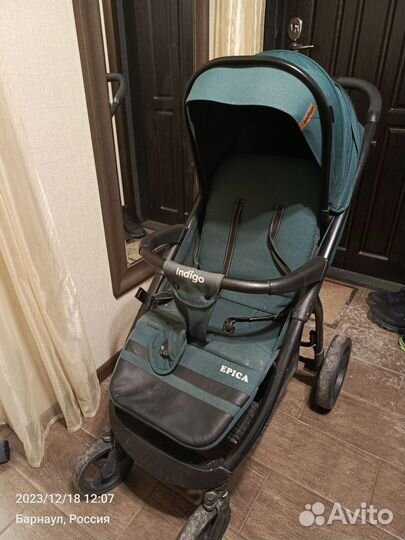 Прогулочная коляска индиго