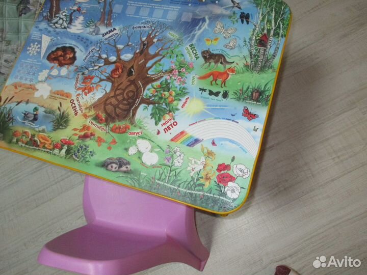 Стол и стул пласт. детские