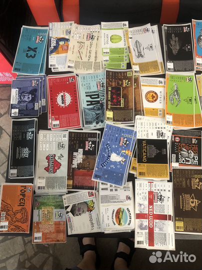 Пивные этикетки и бутылки