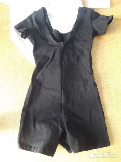 Купальник гимнастический, шорты спортивные