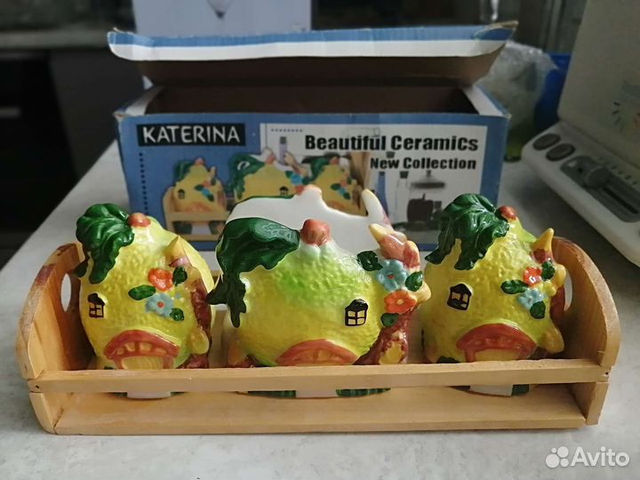 Набор для специй керамика